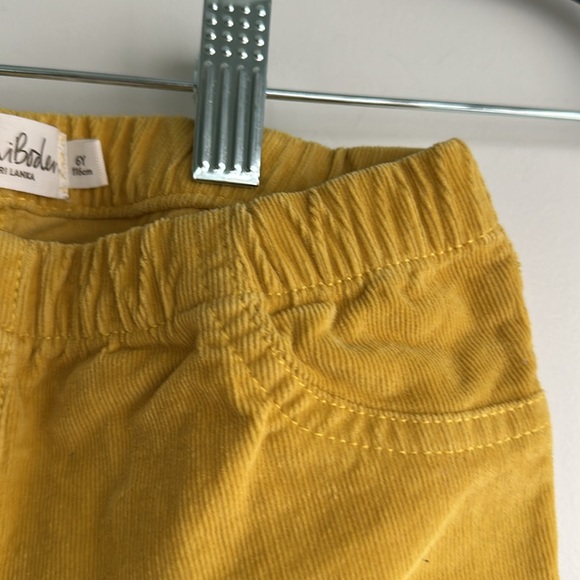 Mini Boden Size 6 sunny Yellow Corduroy Pants - Picture 5 of 6